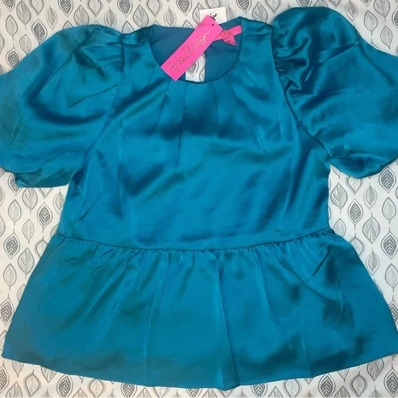 Lily Pulitzer. BLAKELYNN ELBOW SLEEVE. RHAPSODY BLUE. Size 0 - Picture 3 of 4